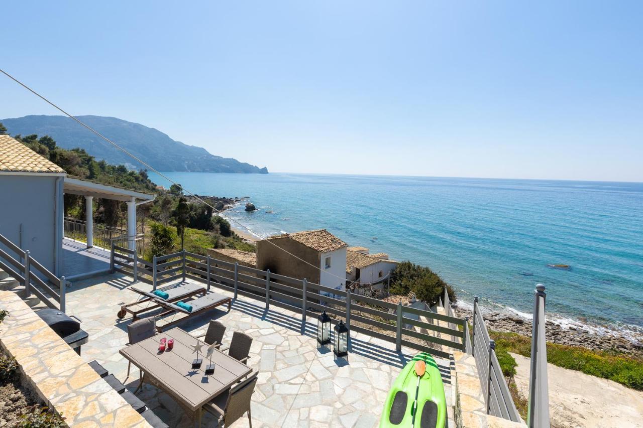 Villa Renata & Villa Filippos With Private Plunge Pool By Konnect Agios Gordios  Dış mekan fotoğraf