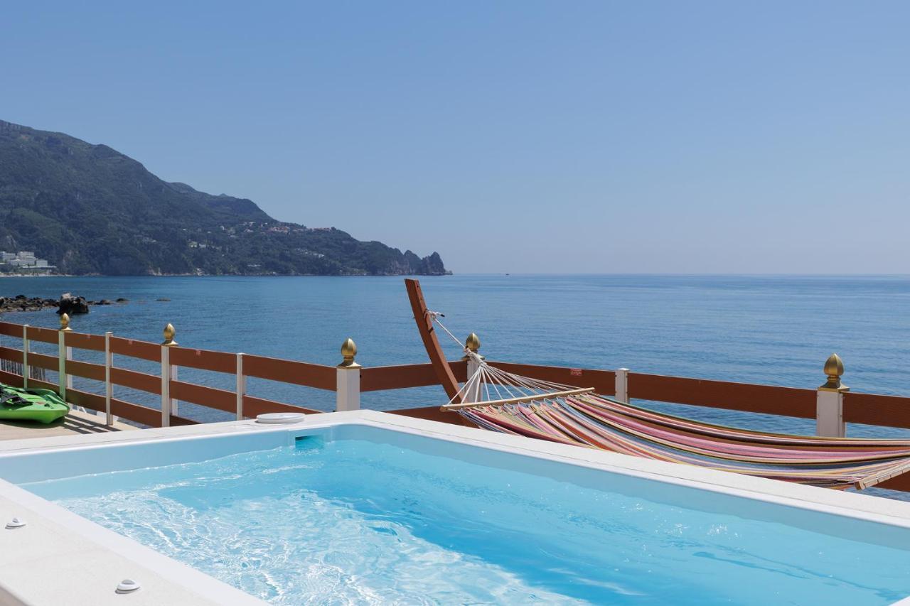 Villa Renata & Villa Filippos With Private Plunge Pool By Konnect Agios Gordios  Dış mekan fotoğraf
