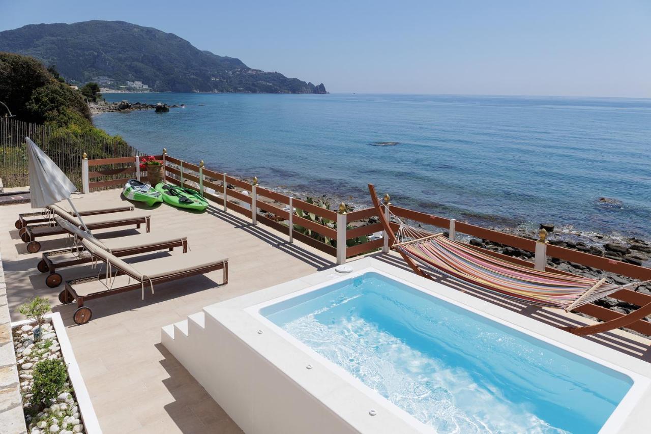 Villa Renata & Villa Filippos With Private Plunge Pool By Konnect Agios Gordios  Dış mekan fotoğraf
