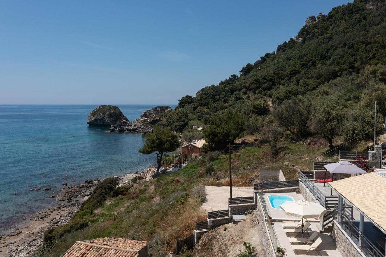 Villa Renata & Villa Filippos With Private Plunge Pool By Konnect Agios Gordios  Dış mekan fotoğraf