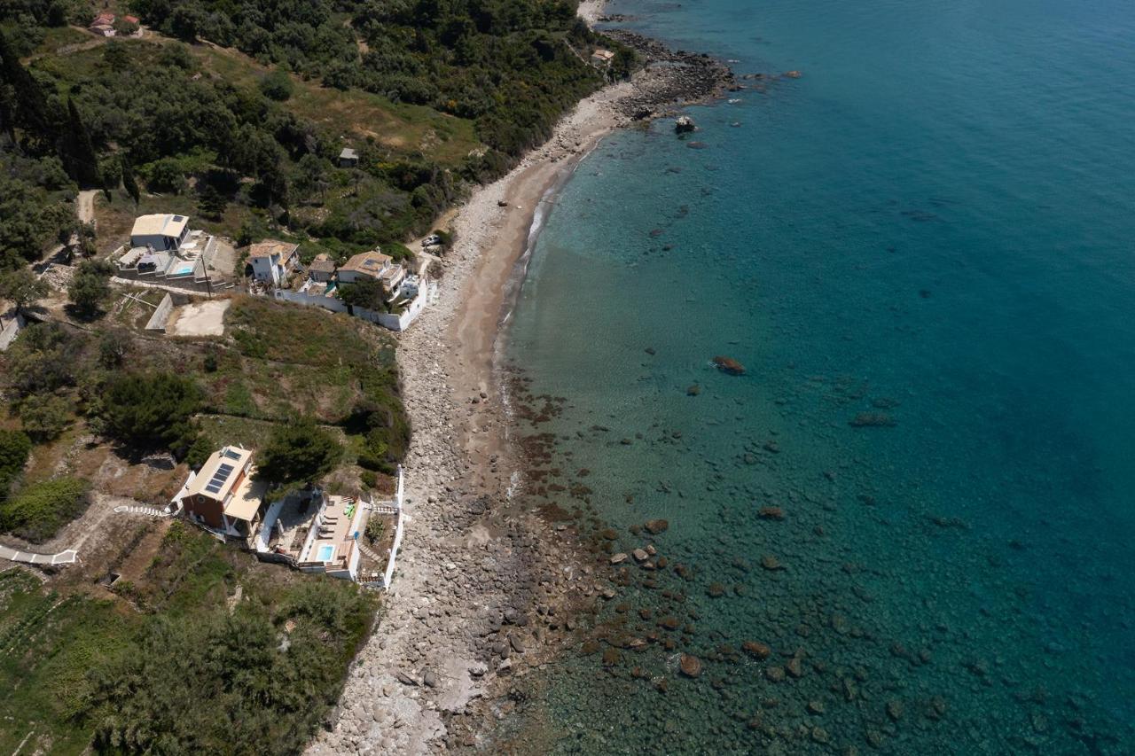Villa Renata & Villa Filippos With Private Plunge Pool By Konnect Agios Gordios  Dış mekan fotoğraf