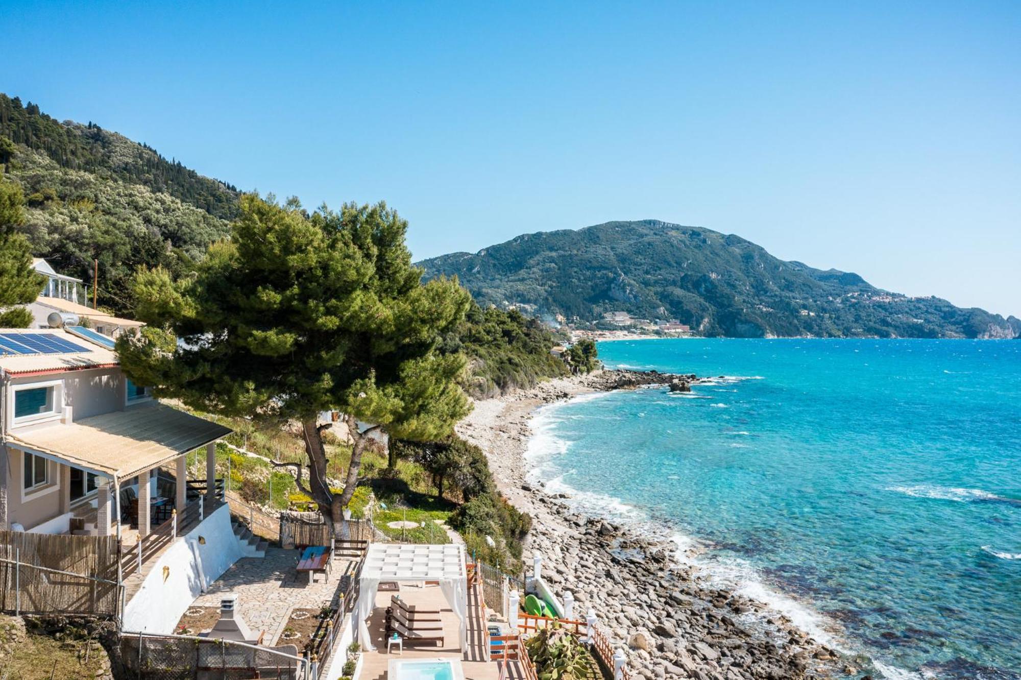 Villa Renata & Villa Filippos With Private Plunge Pool By Konnect Agios Gordios  Dış mekan fotoğraf