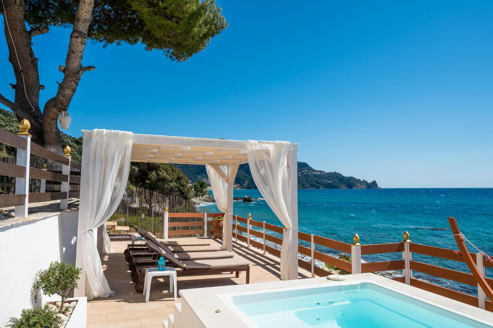 Villa Renata & Villa Filippos With Private Plunge Pool By Konnect Agios Gordios  Dış mekan fotoğraf